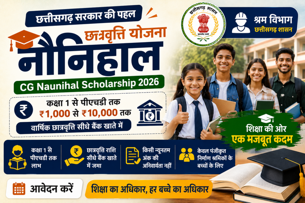 CG Naunihal scholarship 2026 