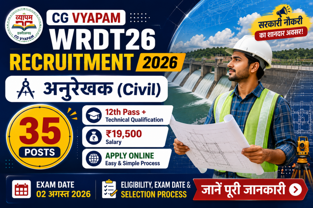 CG Vyapam WRDT26 Recruitment 2026
