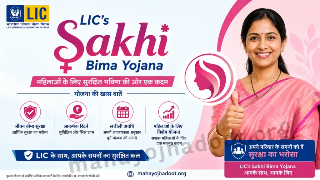 LIC बीमा सखी योजना पोस्टर – महिलाओं के लिए स्टाइपेंड और रोजगार अवसर